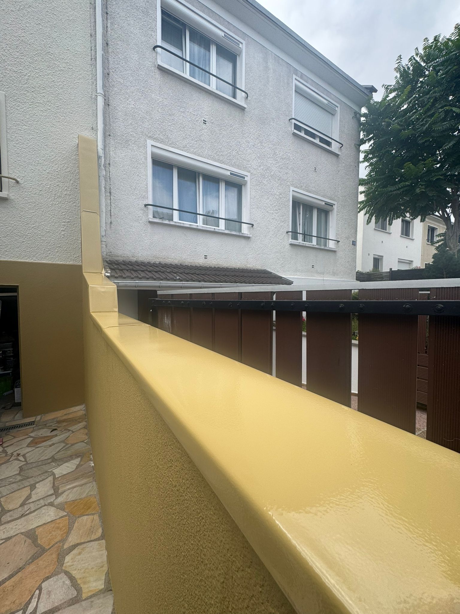 Pose chaperon muret le pre saint gervais 93310 après