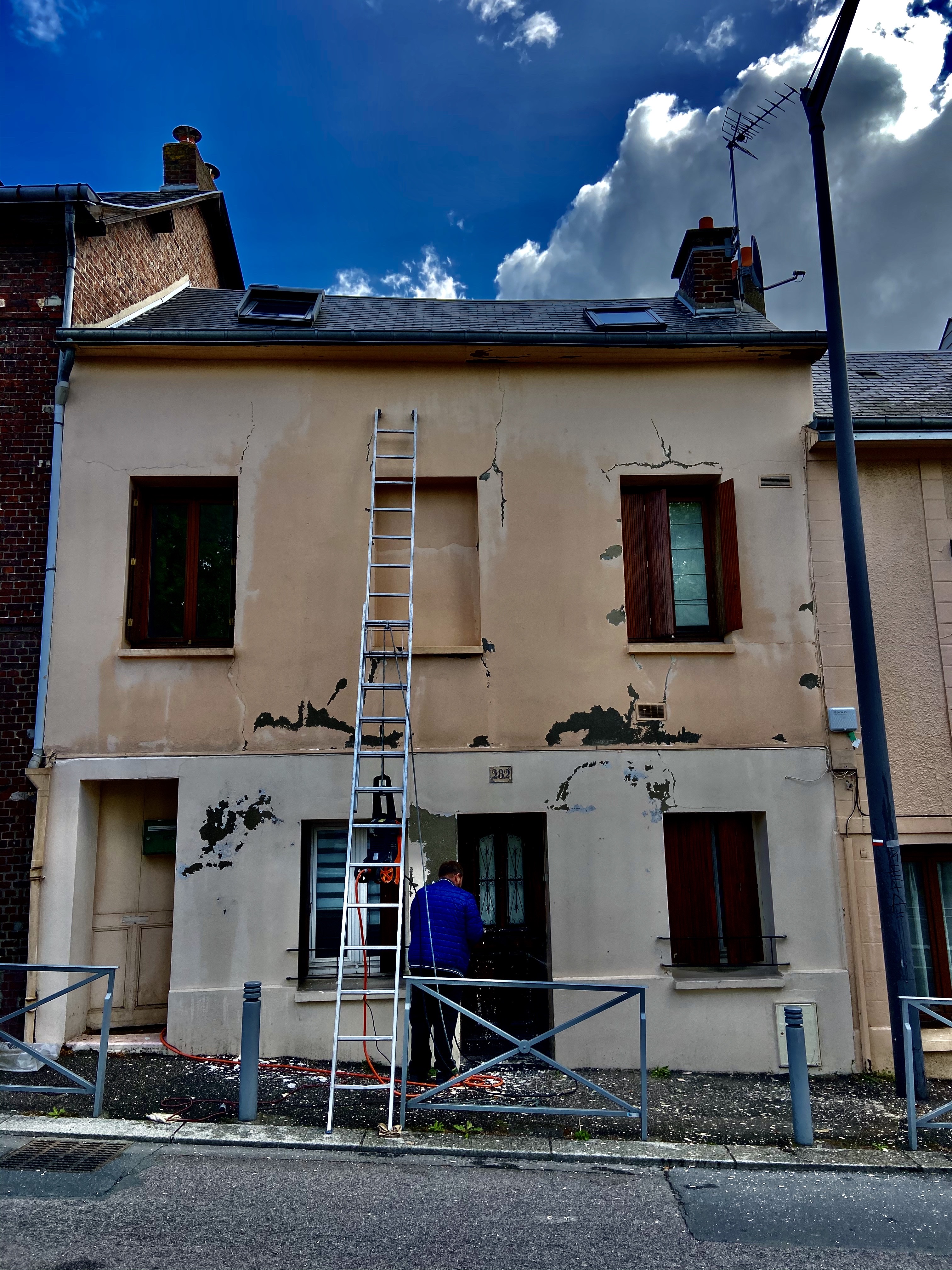 Ravalement facade vitry sur seine 94400 avant